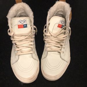 Vans shearling high tops